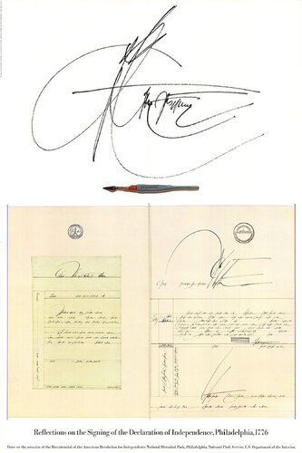 Reflections on the Signing of the Declaration of Independence, Philadelphia by Saul Steinberg, Print for Sale on Singulart