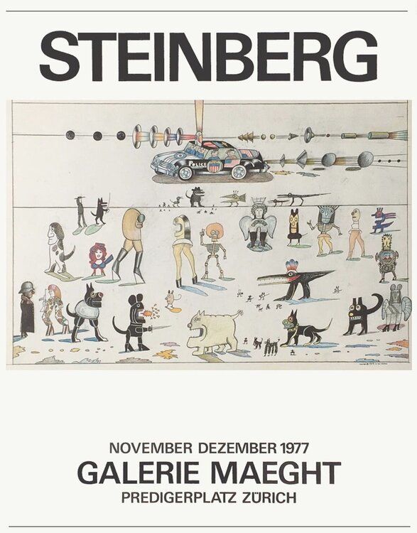 Expo 77 - Galerie Maeght Zürich Saul Steinberg