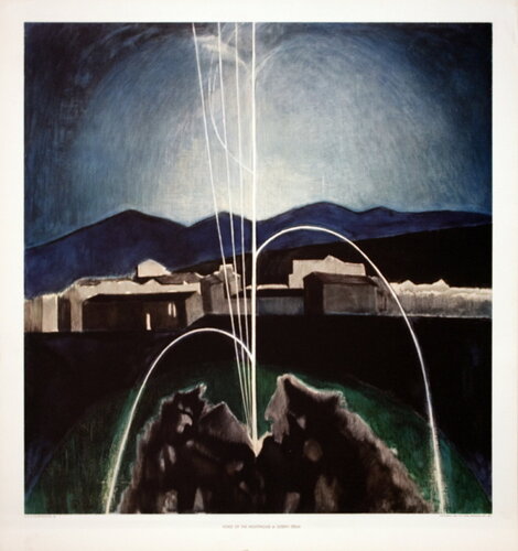  Voice of the Nightingale - 1964 Offset Lithograph 22.75" x 21" by Joseph Stella, 版画 for Sale on Singulart