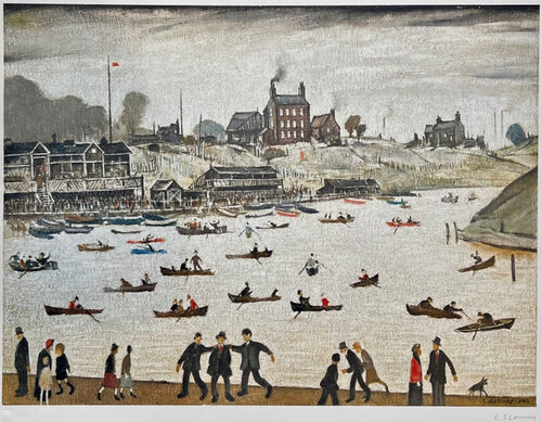Crime Lake van Laurence Stephen Lowry, Afdruk te koop op Singulart