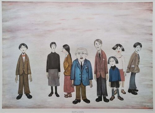 Lowry His Family by Laurence Stephen Lowry, Print for Sale on Singulart