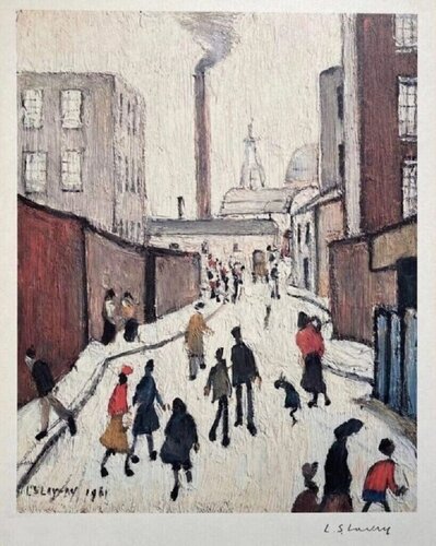 Street Scene by Laurence Stephen Lowry, Print for Sale on Singulart
