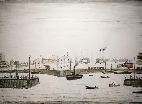 The Harbour de Laurence Stephen Lowry, Impresión a la venta en Singulart