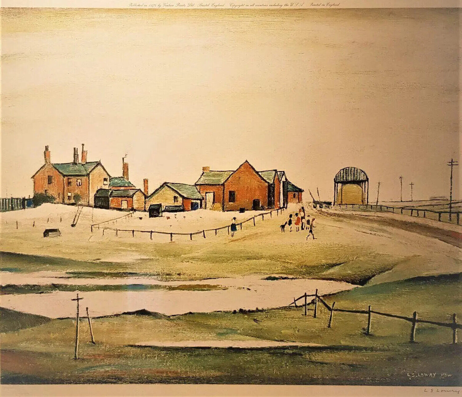 Landscape with Farm Building Laurence Stephen Lowry