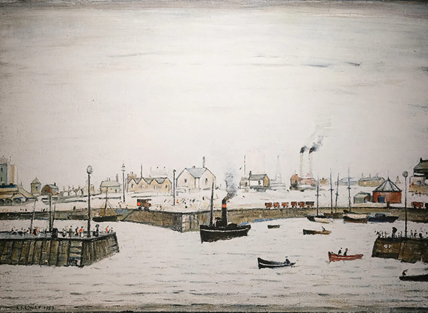The Harbour Laurence Stephen Lowry