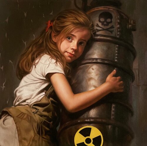 BOMB HUGGER van Mason Storm, Schilderij te koop op Singulart