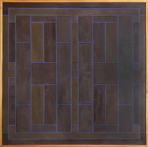 Blue on Brown Overlap by Peter Stroud, 絵画 for Sale on Singulart