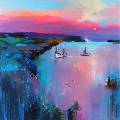Fabulous Turquoise van Tatiana Yabloed, Schilderij te koop op Singulart