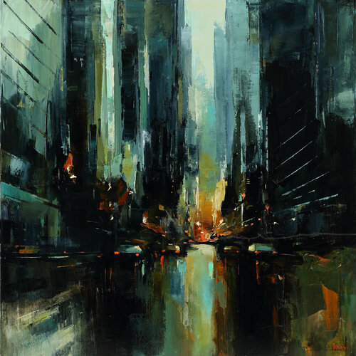 Vibrant Night van Tatiana Yabloed, Schilderij te koop op Singulart