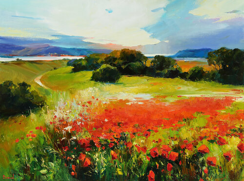 Road to the sea von Tatiana Yabloed, Malerei kaufen auf Singulart