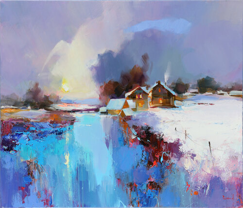 The Warmth of Hearts Unites di Tatiana Yabloed, Pittura in vendita su Singulart