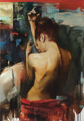 Her Secret Desire di Tatiana Yabloed, Pittura in vendita su Singulart