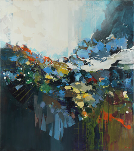 In the reflection of spring di Tatiana Yabloed, Pittura in vendita su Singulart