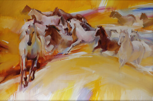 Chasing the Light by Tatiana Yabloed, Painting for Sale on Singulart