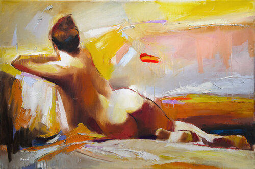 Orange juice von Tatiana Yabloed, Malerei kaufen auf Singulart