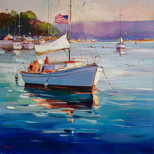 Rays of serenity par Tatiana Yabloed, Peinture en vente sur Singulart