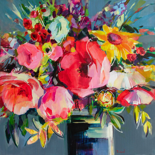 Life Is Beautiful In Pink von Tatiana Yabloed, Malerei kaufen auf Singulart