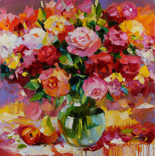 Love at glowing van Tatiana Yabloed, Schilderij te koop op Singulart