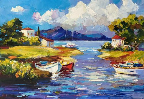 Flecks of sunlight di Tatiana Yabloed, Pittura in vendita su Singulart