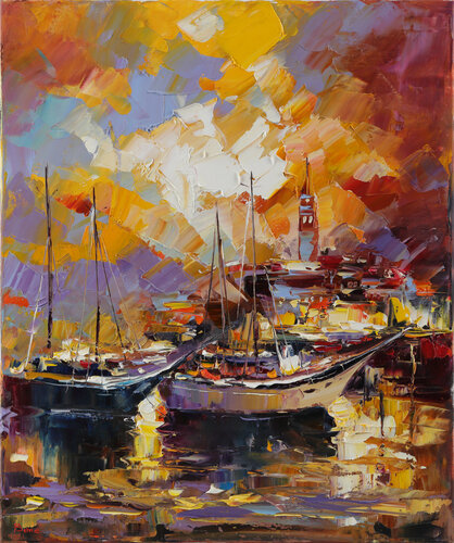 Summer Wind van Tatiana Yabloed, Schilderij te koop op Singulart