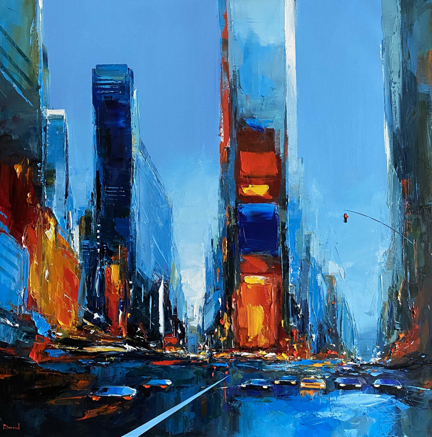 Mystery of the bright lights Tatiana Yabloed Dipinto originale in vendita