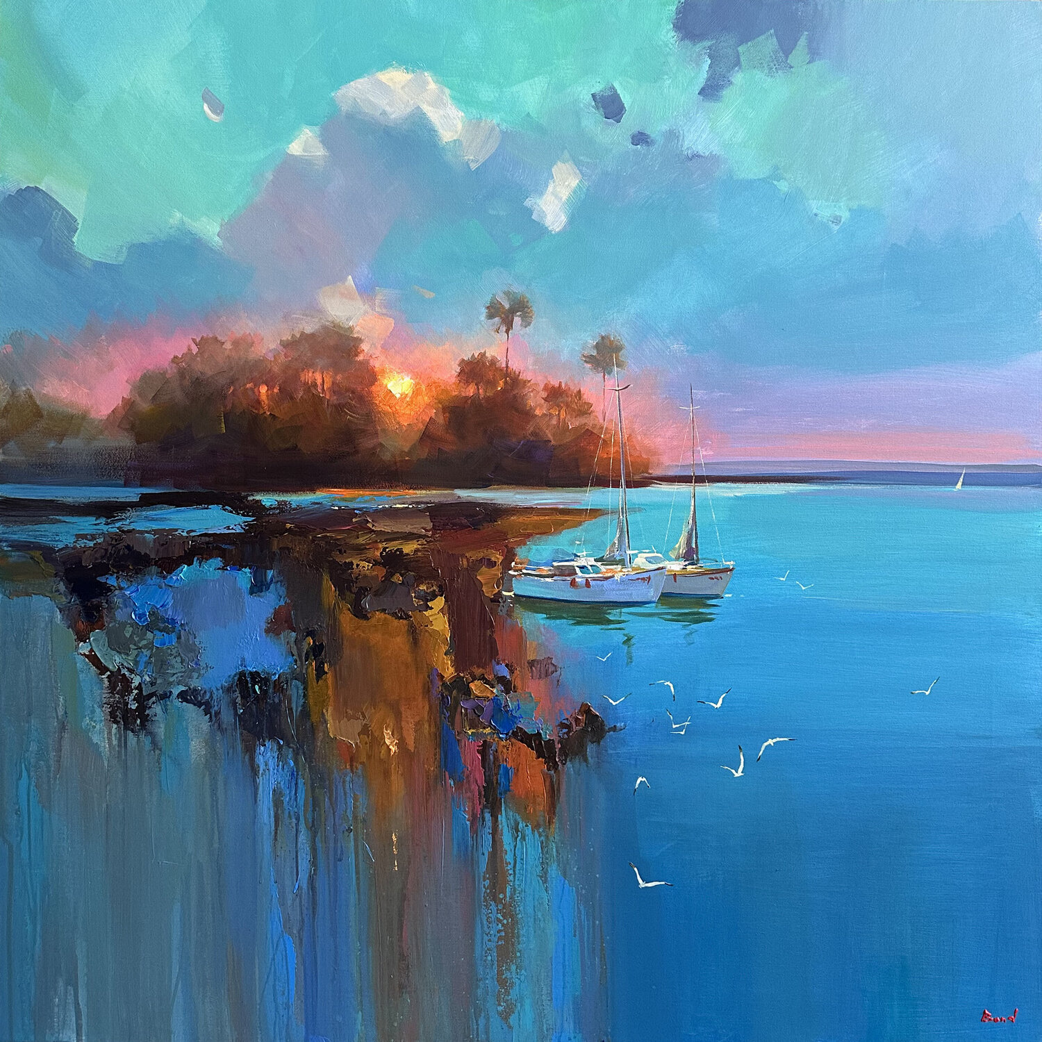 Enjoying the sunset Tatiana Yabloed
