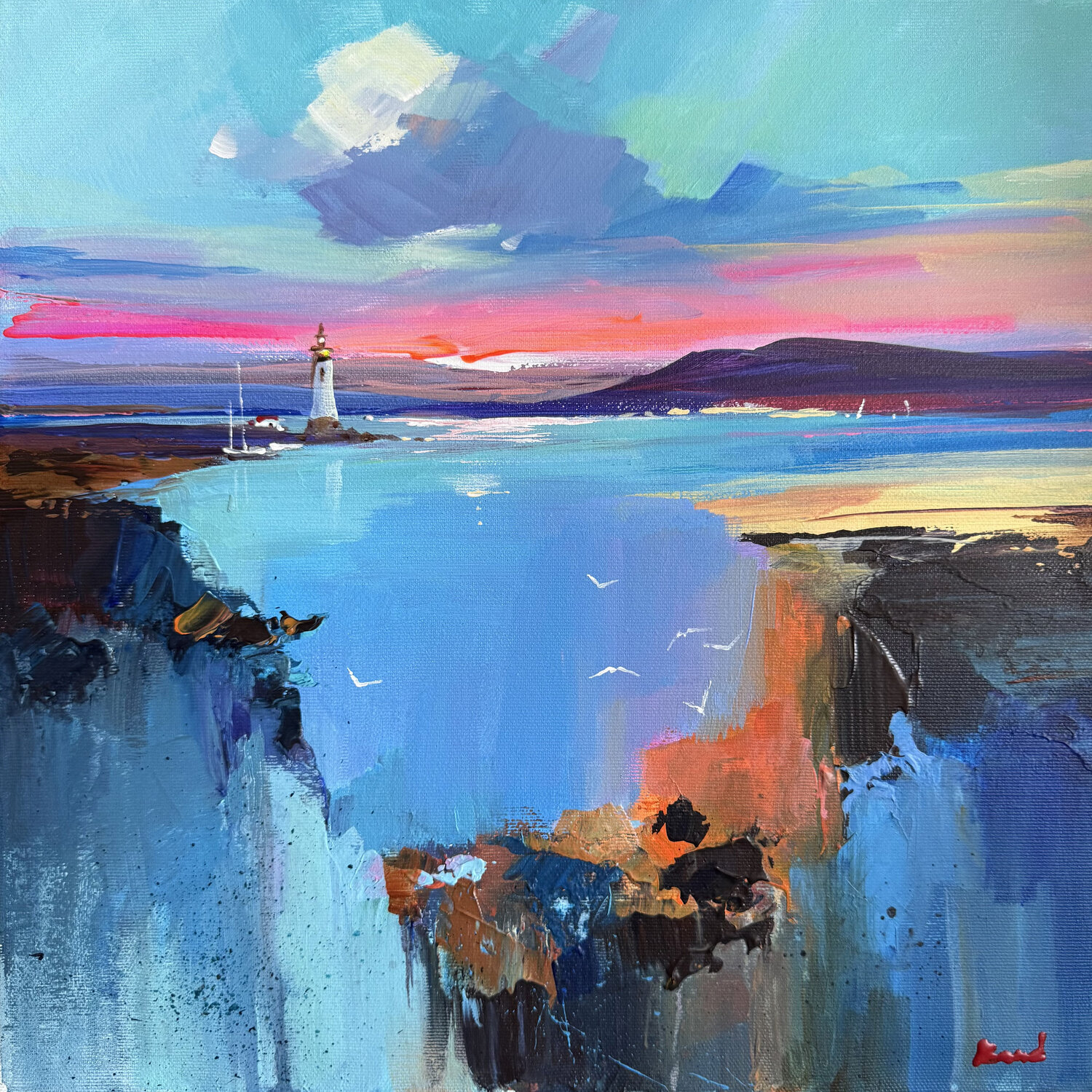 Symphony of light and water Tatiana Yabloed Originalgemälde zu verkaufen
