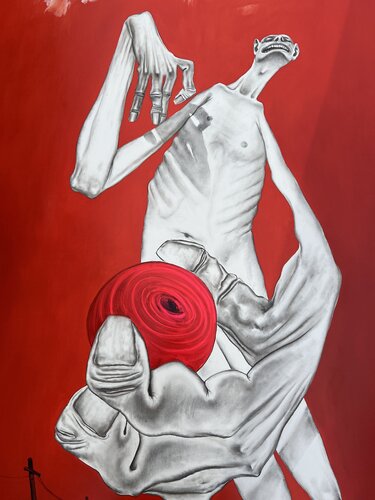 Gamma rays on the Earth van Ramal Kazim, Schilderij te koop op Singulart