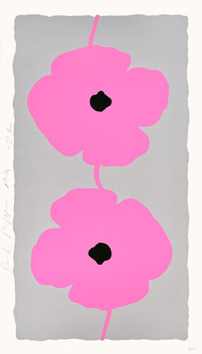 Double Poppies Pink di Donald Sultan, Stampa in vendita su Singulart