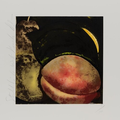 Still Life with Peach, 1987 par Donald Sultan, Édition en vente sur Singulart