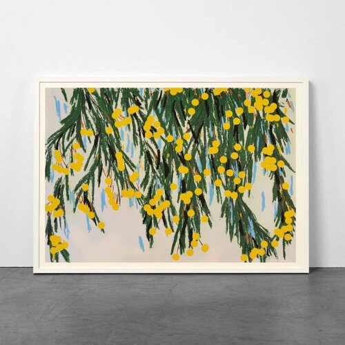 Yellow Mimosa, July 23, 2015 by Donald Sultan, Print for Sale on Singulart
