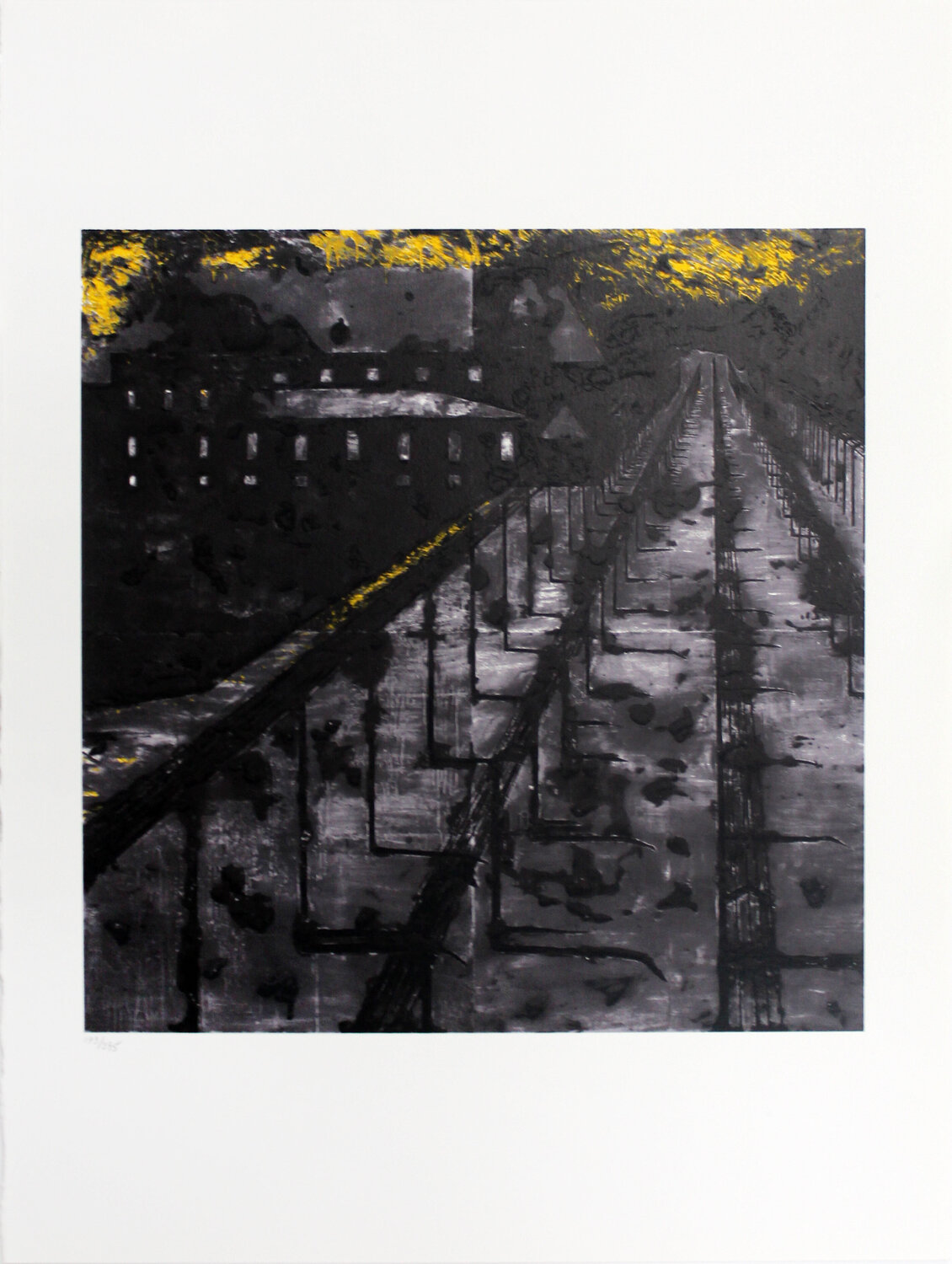 Untitled, from "Visual Poetics", 1998 Donald Sultan Stampa in vendita