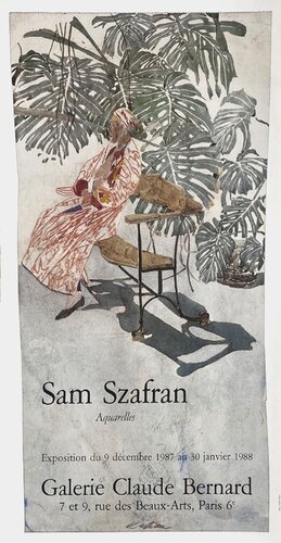 Expo 87 - Galerie Claude Bernard von Sam Szafran, Druck kaufen auf Singulart