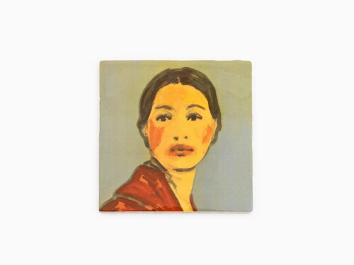 Makeup (red coat) by Claire Tabouret, Print for Sale on Singulart