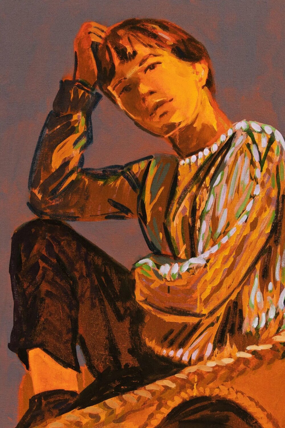 SELF-PORTRAIT (Blue) Claire Tabouret