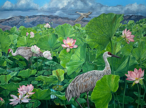 Sandhill Sanctuary von Catherine Kirkwood, Malerei kaufen auf Singulart