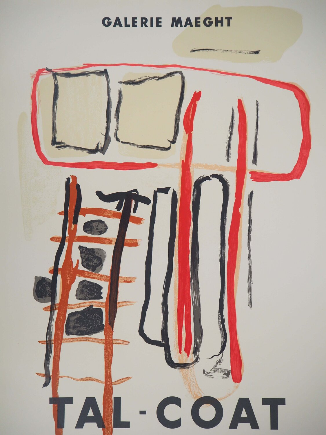 Composition abstraite Pierre Tal-Coat Stampa in vendita