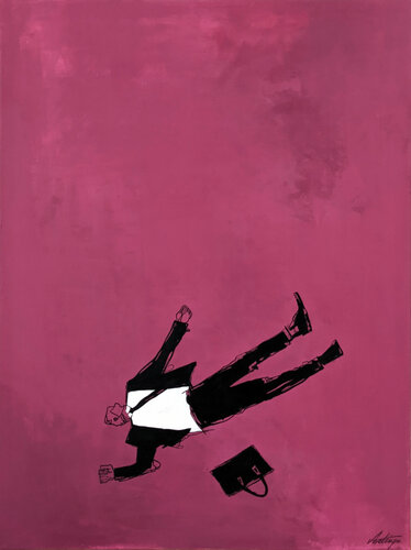 Death of a Salesman van Jack Avetisyan, Schilderij te koop op Singulart