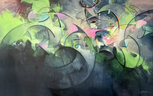 Chaos In Order van Jack Avetisyan, Schilderij te koop op Singulart