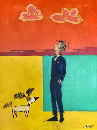 Those Who Think Young van Jack Avetisyan, Schilderij te koop op Singulart