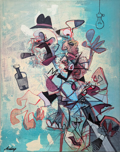 Men Without Women van Jack Avetisyan, Schilderij te koop op Singulart