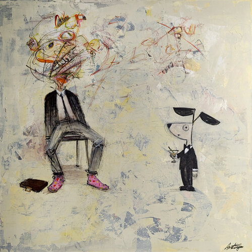 Tens Seconds to Destruction #3 di Jack Avetisyan, Pittura in vendita su Singulart