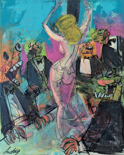Happy Birthday van Jack Avetisyan, Schilderij te koop op Singulart