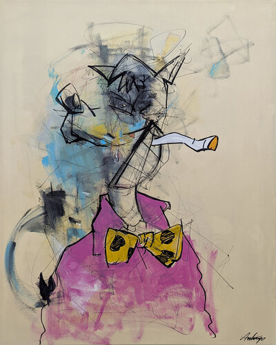 Big Bad Wolf van Jack Avetisyan, Schilderij te koop op Singulart