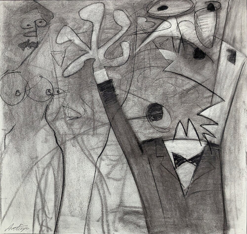 Crisis of Inspiration di Jack Avetisyan, Opera su carta in vendita su Singulart