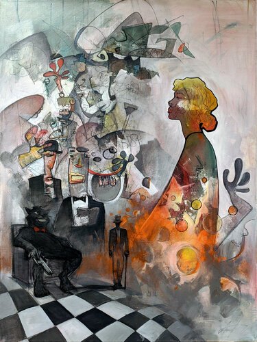 Light and Shadow di Jack Avetisyan, Pittura in vendita su Singulart