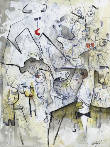 Early Years #4: Dying An Old Man di Jack Avetisyan, Pittura in vendita su Singulart