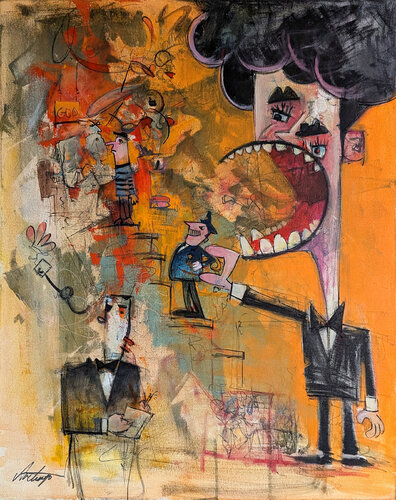 Puppets di Jack Avetisyan, Pittura in vendita su Singulart
