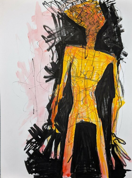 Unknown Male Figure In Yellow Jack Avetisyan