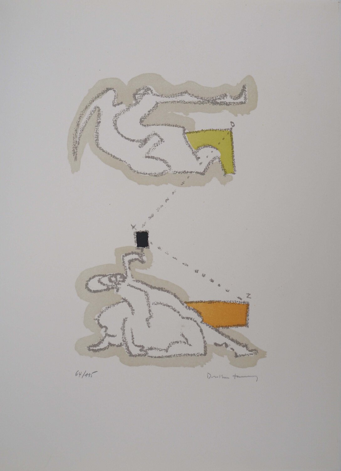 Le geste, Lithographie originale signée Dorothea Tanning Édition à vendre